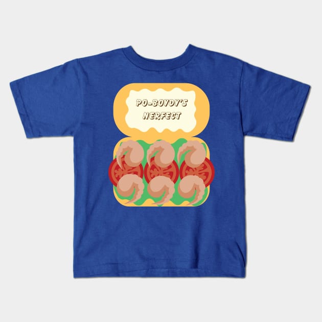 Po-boydy's Nerfect Kids T-Shirt by AlisonDennis